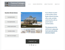 Tablet Screenshot of carovacottages.com